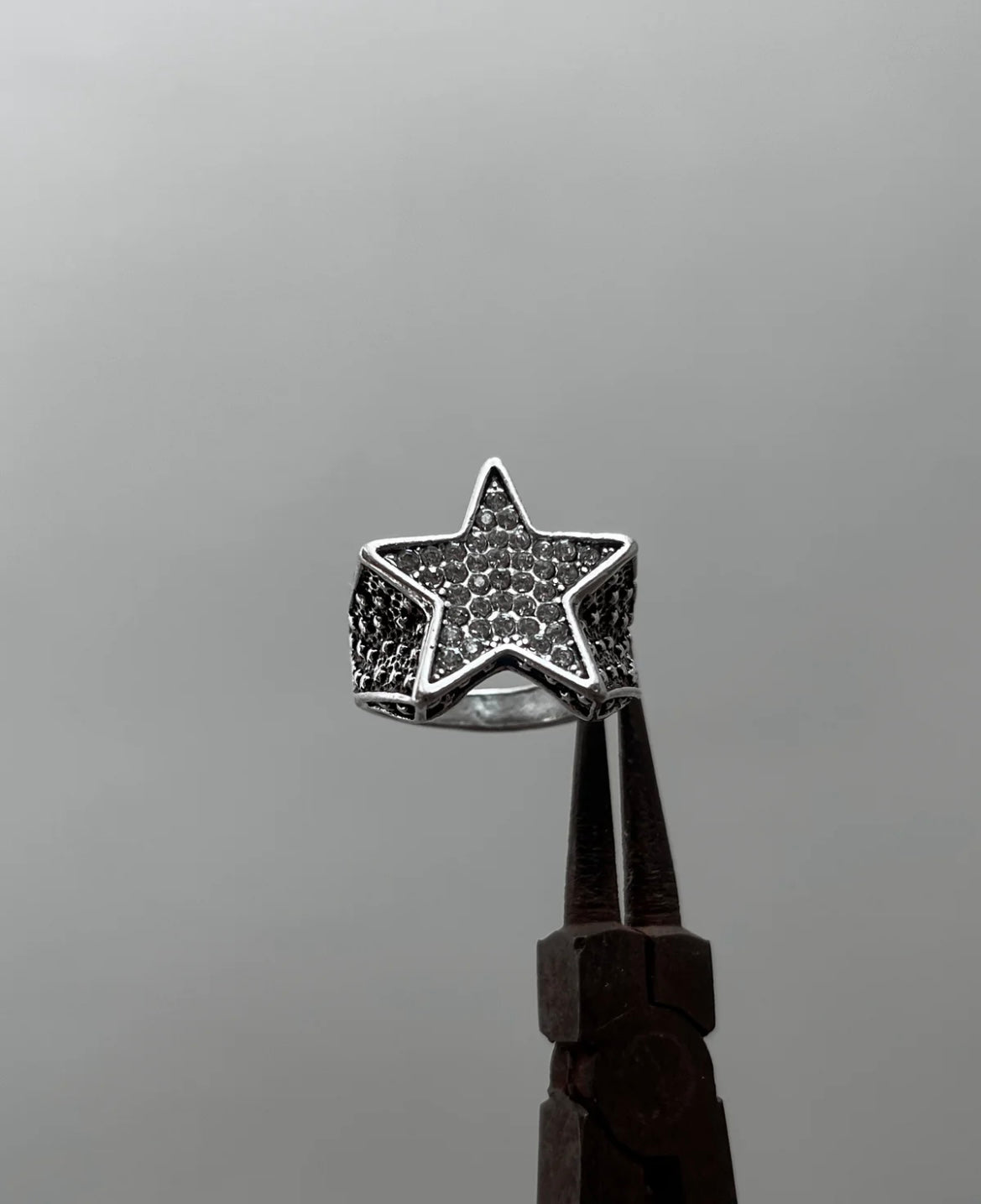 Iced out star rings