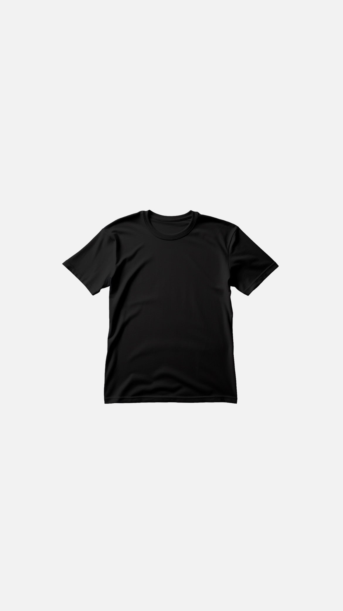 Plain black tee