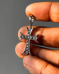 Iced out cross charm ( small size)