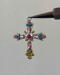 Stone cross charm